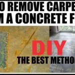 How To Remove Carpet Glue From Concrete Floor