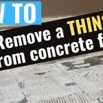 How To Remove Old Thinset From Concrete Floor Without Removing It