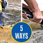 How To Remove Tar Adhesive From Concrete Floor